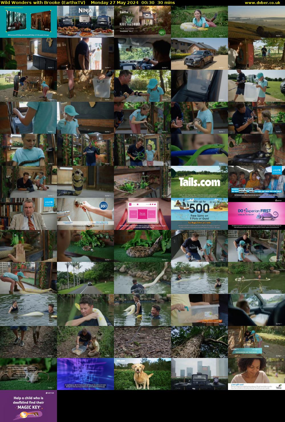 Wild Wonders with Brooke (EarthxTV) Monday 27 May 2024 00:30 - 01:00
