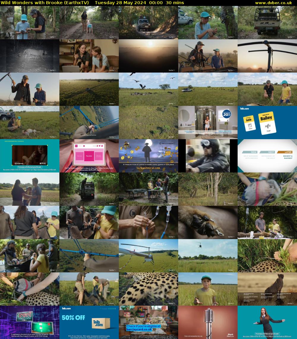 Wild Wonders with Brooke (EarthxTV) Tuesday 28 May 2024 00:00 - 00:30
