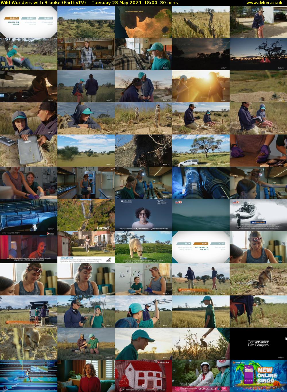 Wild Wonders with Brooke (EarthxTV) Tuesday 28 May 2024 18:00 - 18:30