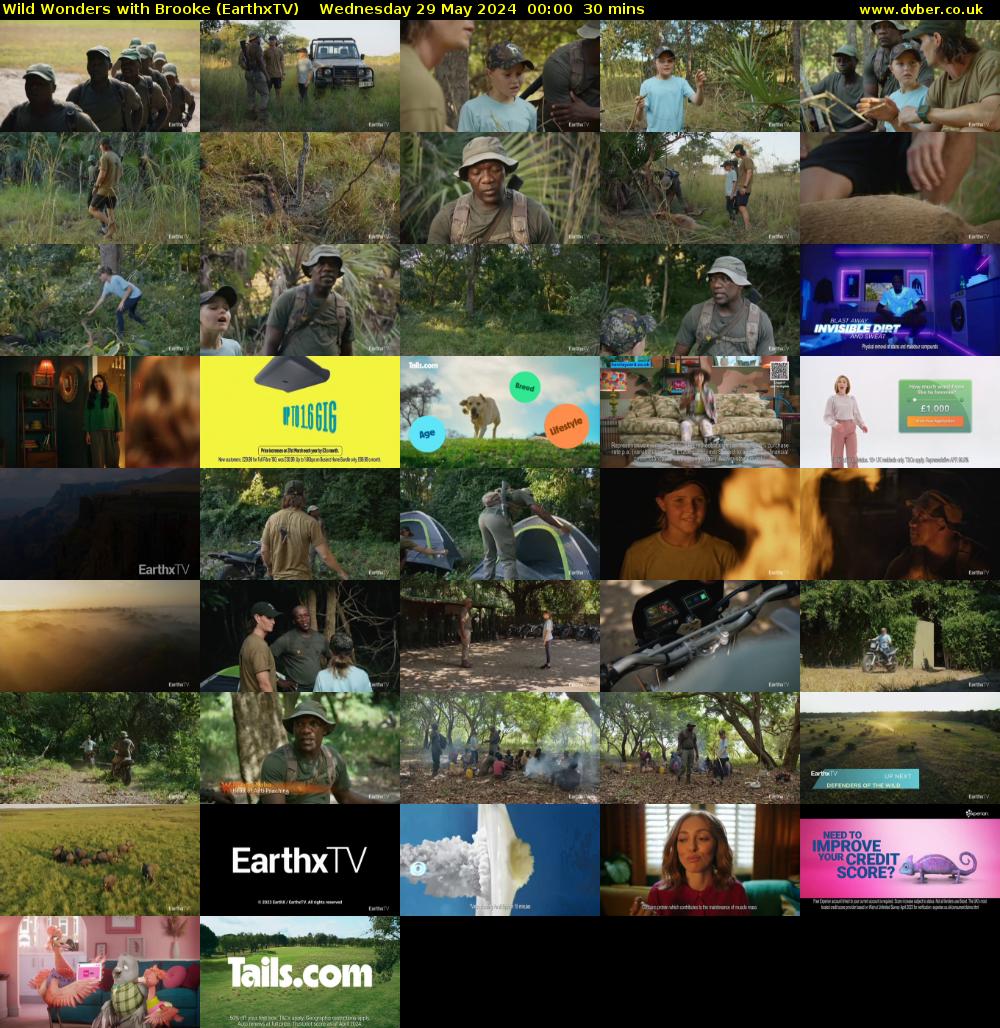 Wild Wonders with Brooke (EarthxTV) Wednesday 29 May 2024 00:00 - 00:30
