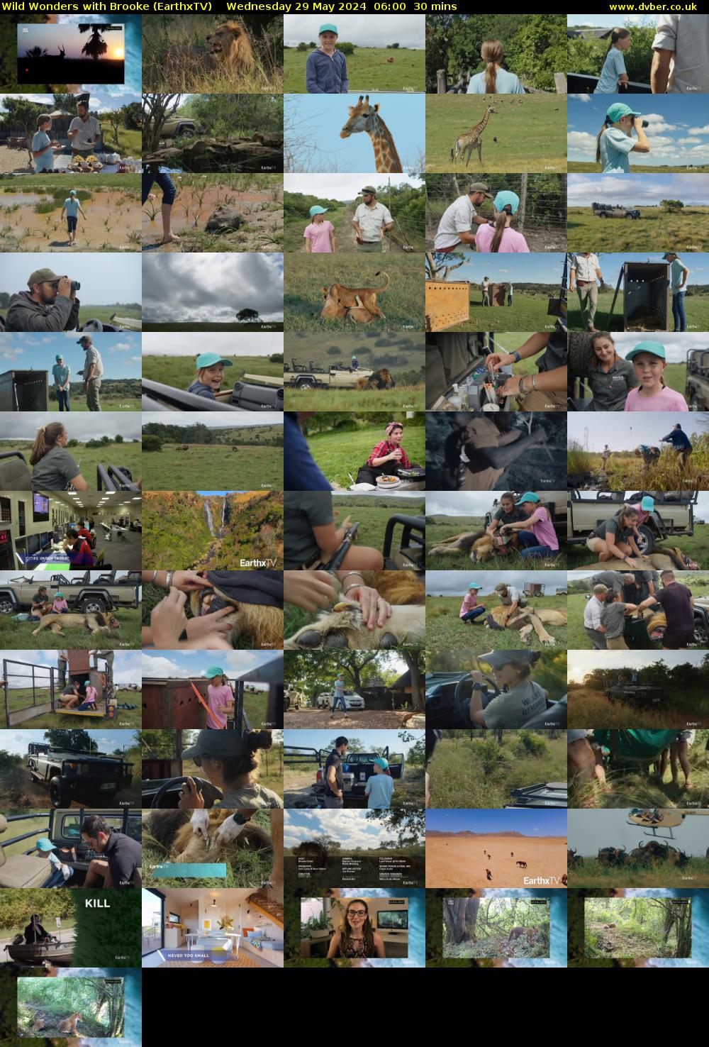 Wild Wonders with Brooke (EarthxTV) Wednesday 29 May 2024 06:00 - 06:30