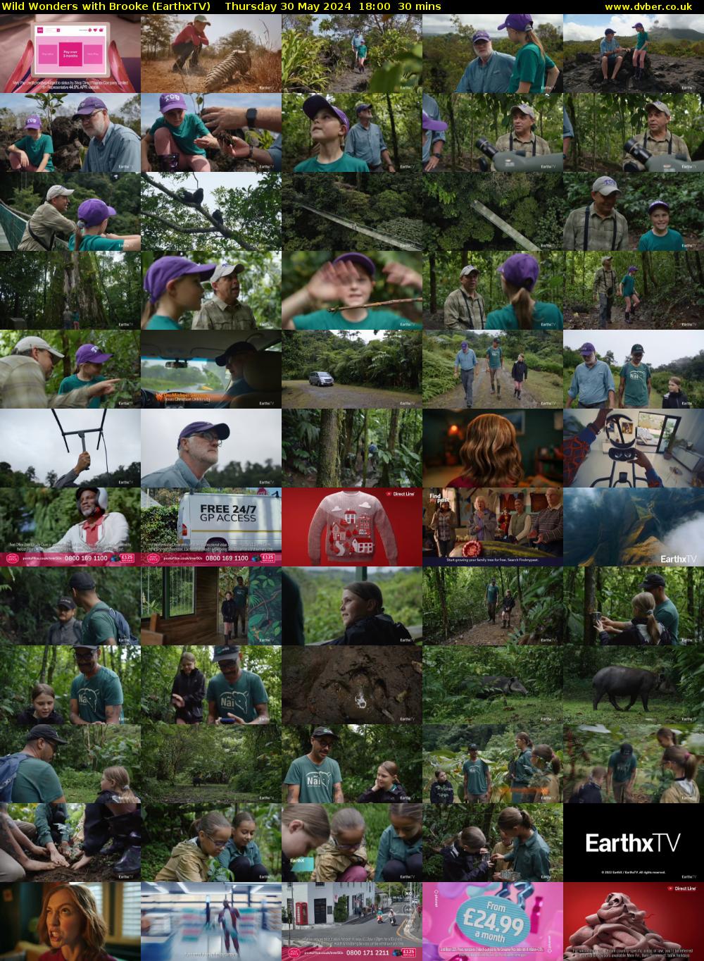 Wild Wonders with Brooke (EarthxTV) Thursday 30 May 2024 18:00 - 18:30