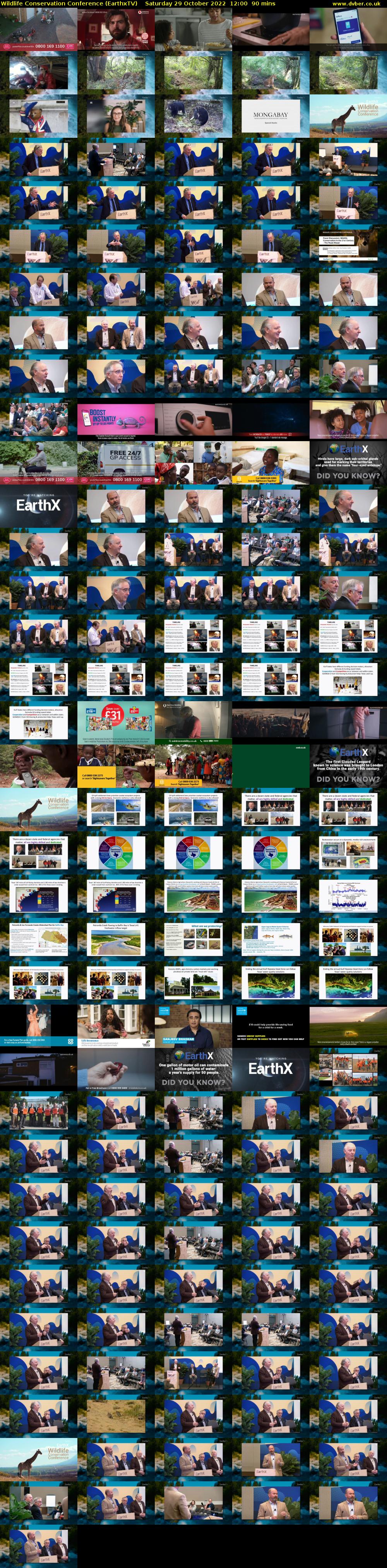 Wildlife Conservation Conference (EarthxTV) Saturday 29 October 2022 12:00 - 13:30