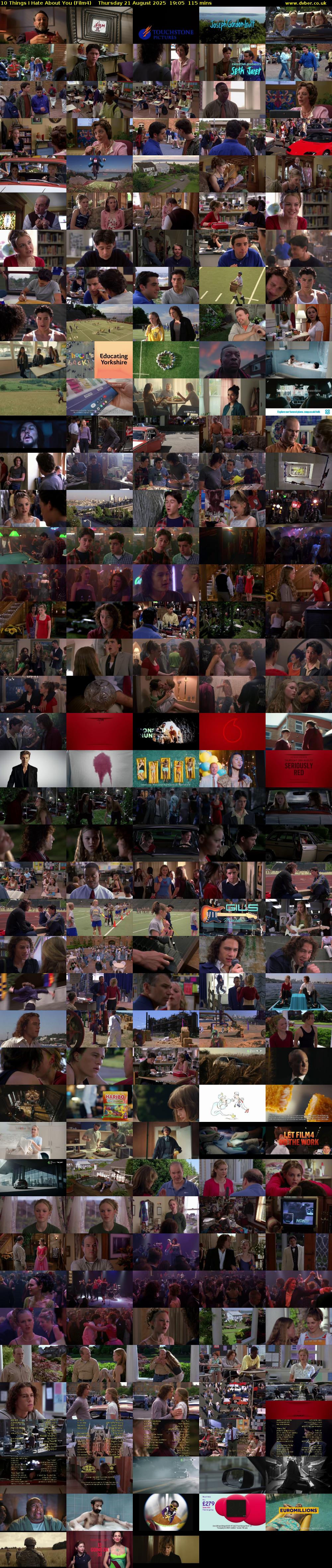 10 Things I Hate About You (Film4) Thursday 21 August 2025 19:05 - 21:00