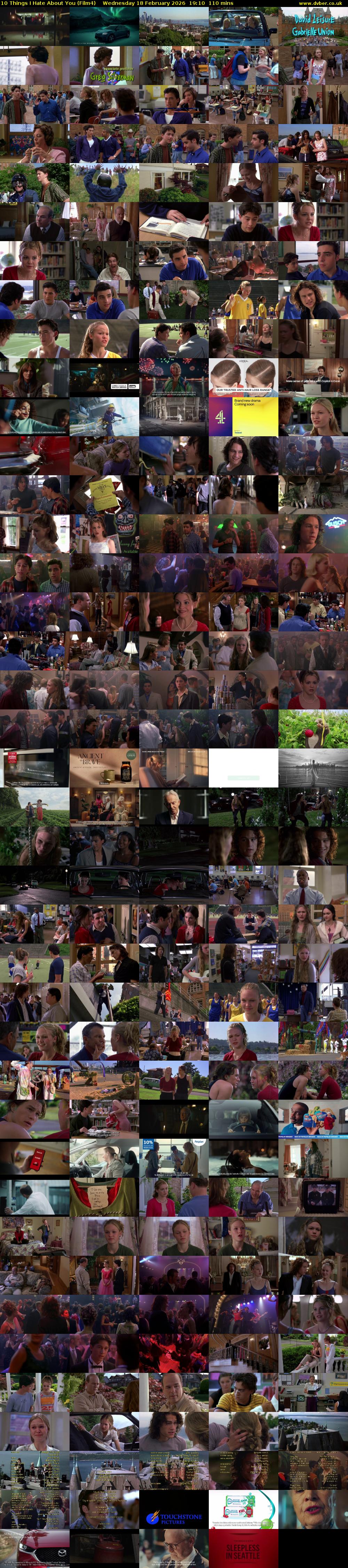 10 Things I Hate About You (Film4) Wednesday 18 February 2026 19:10 - 21:00