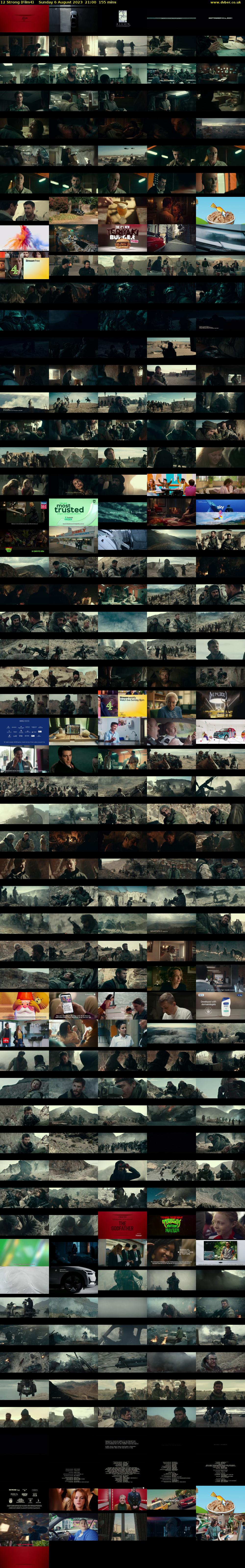 12 Strong (Film4) Sunday 6 August 2023 21:00 - 23:35