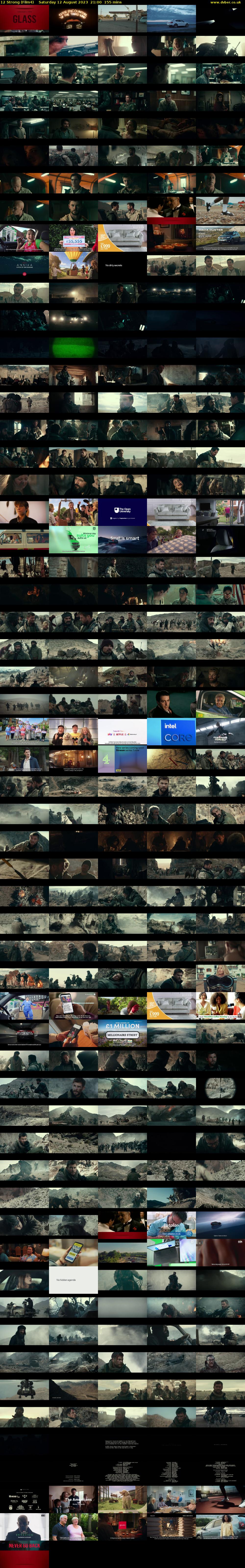 12 Strong (Film4) Saturday 12 August 2023 21:00 - 23:35