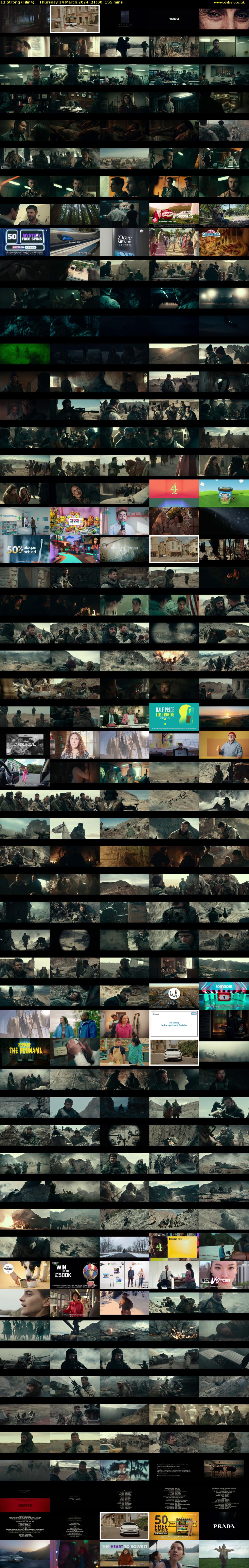 12 Strong (Film4) Thursday 14 March 2024 21:00 - 23:35