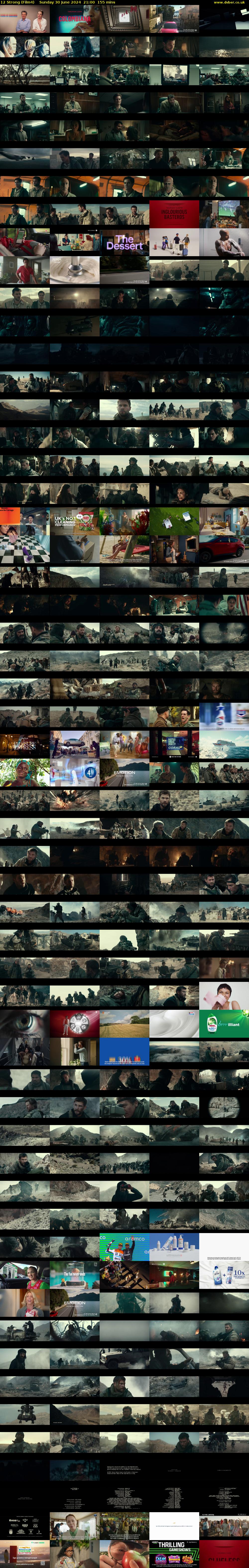 12 Strong (Film4) Sunday 30 June 2024 21:00 - 23:35