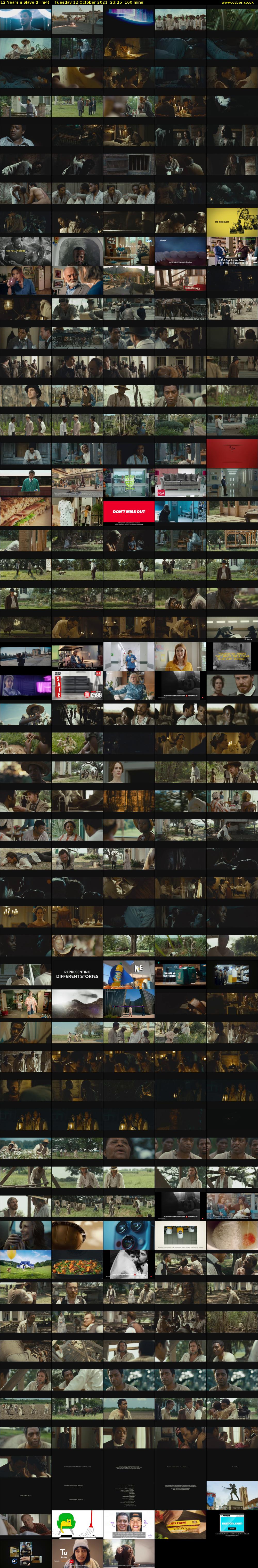 12 Years a Slave (Film4) Tuesday 12 October 2021 23:25 - 02:05