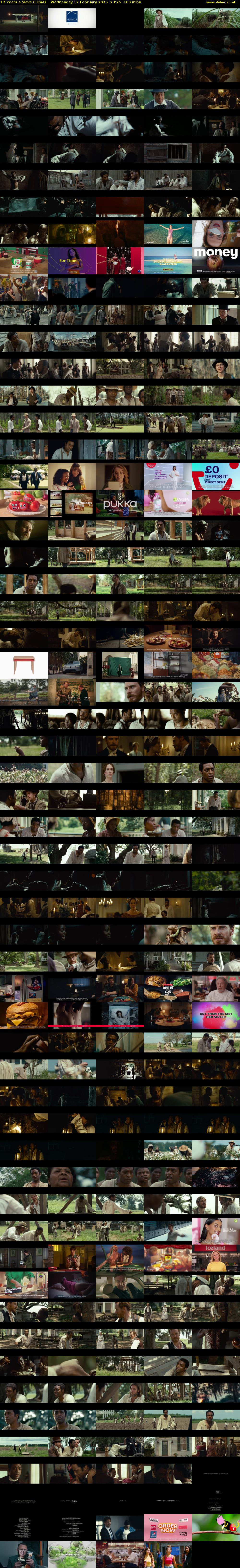 12 Years a Slave (Film4) Wednesday 12 February 2025 23:25 - 02:05