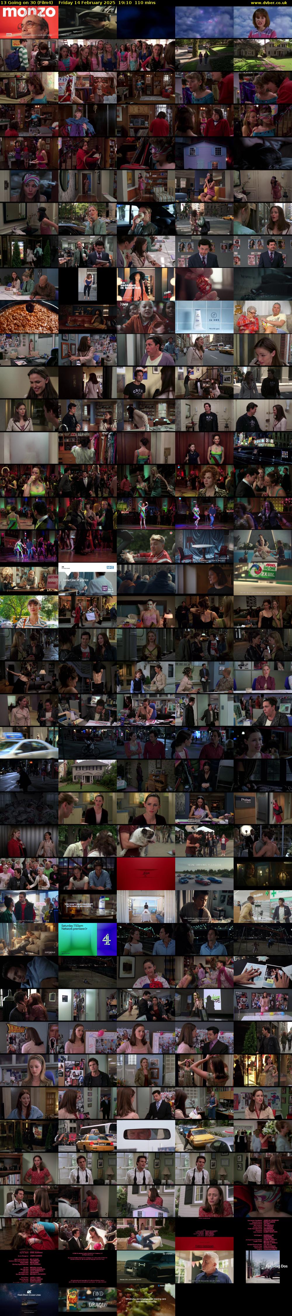 13 Going on 30 (Film4) Friday 14 February 2025 19:10 - 21:00
