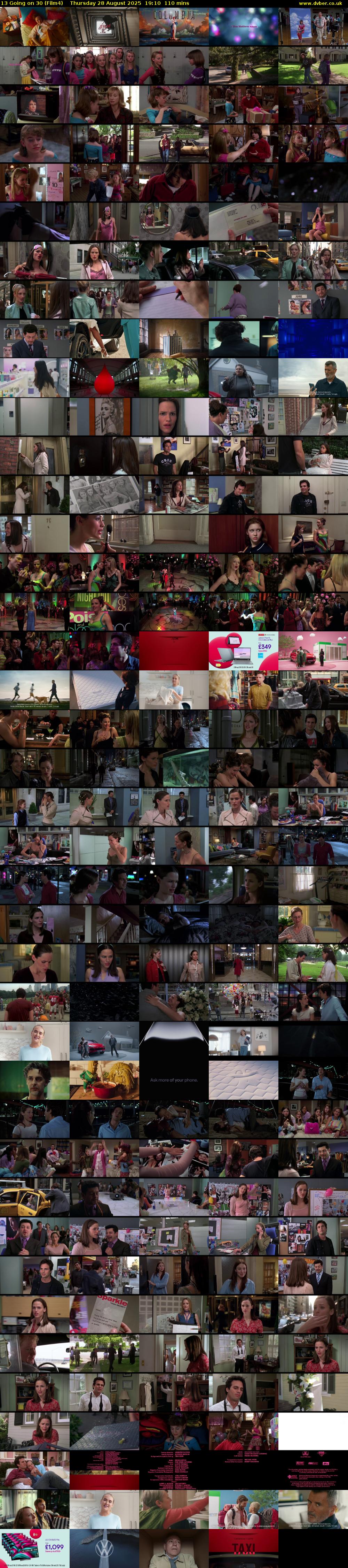 13 Going on 30 (Film4) Thursday 28 August 2025 19:10 - 21:00
