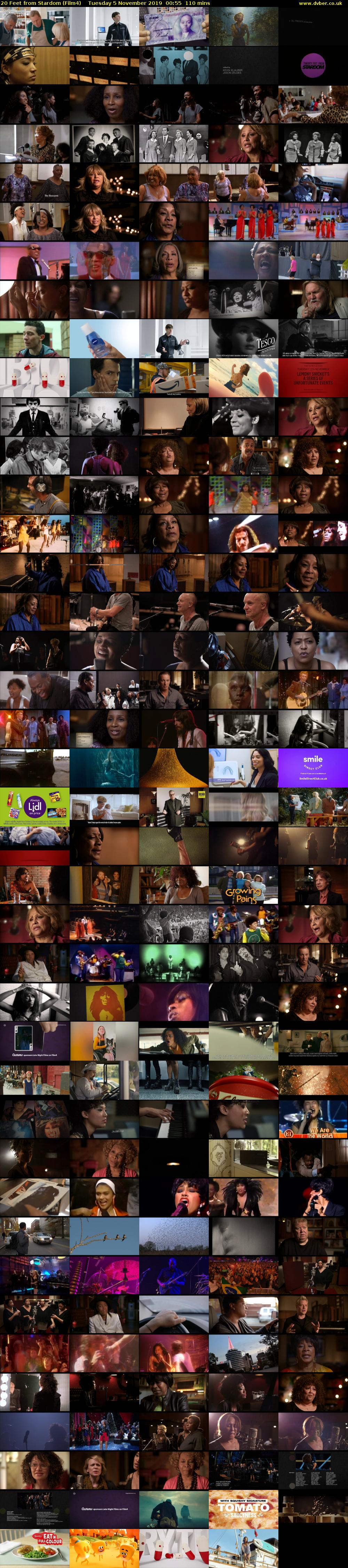 20 Feet from Stardom (Film4) Tuesday 5 November 2019 00:55 - 02:45