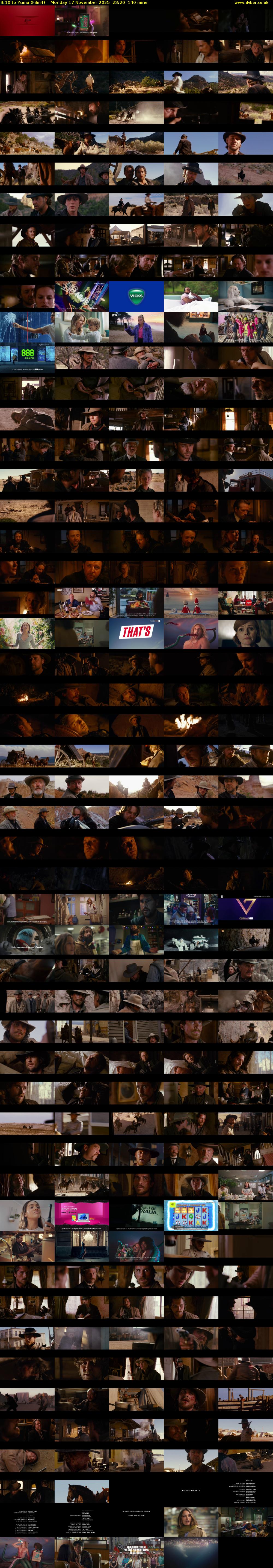 3:10 to Yuma (Film4) Monday 17 November 2025 23:20 - 01:40