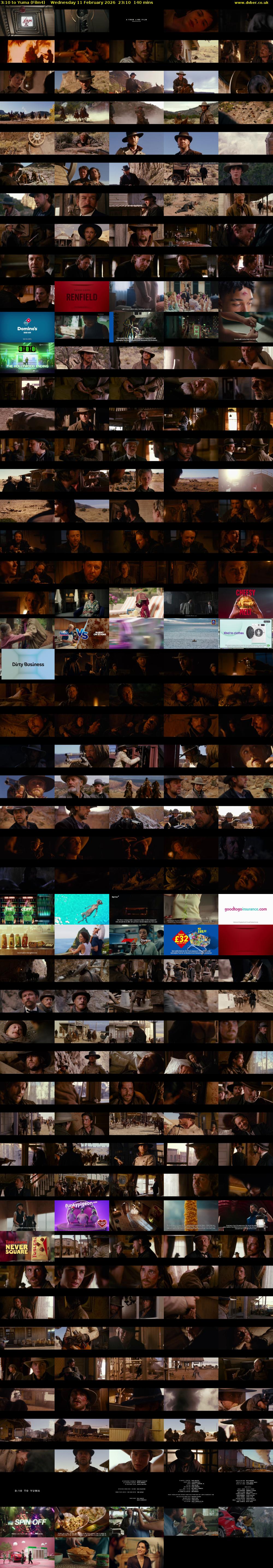 3:10 to Yuma (Film4) Wednesday 11 February 2026 23:10 - 01:30