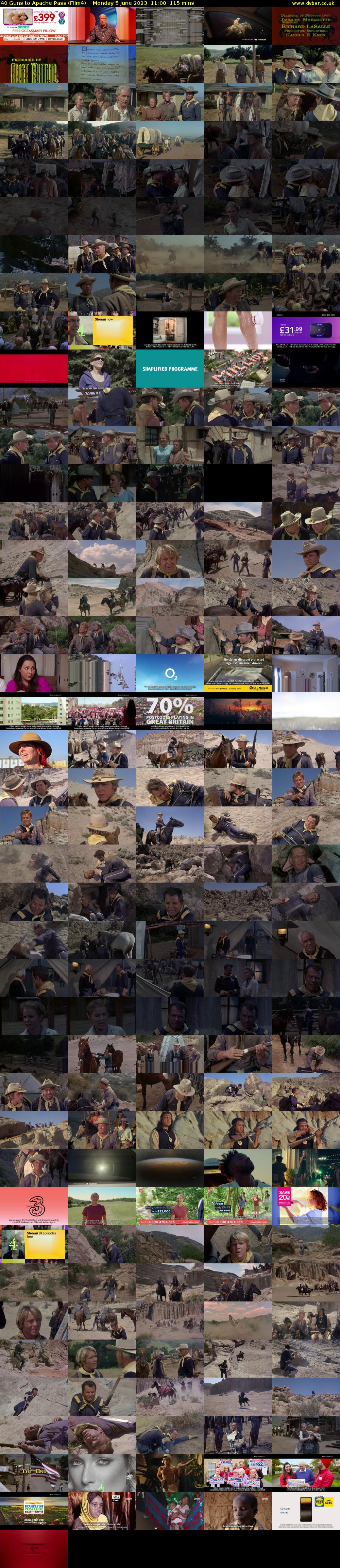 40 Guns to Apache Pass (Film4) Monday 5 June 2023 11:00 - 12:55