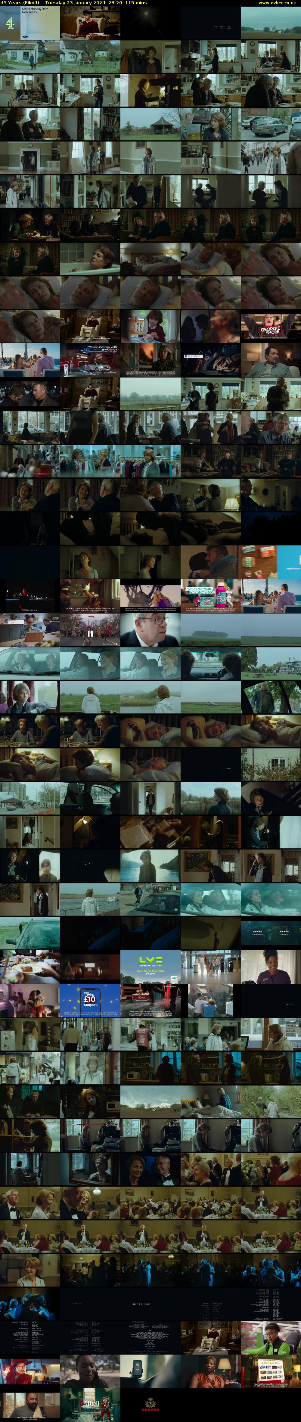 45 Years (Film4) Tuesday 23 January 2024 23:20 - 01:15
