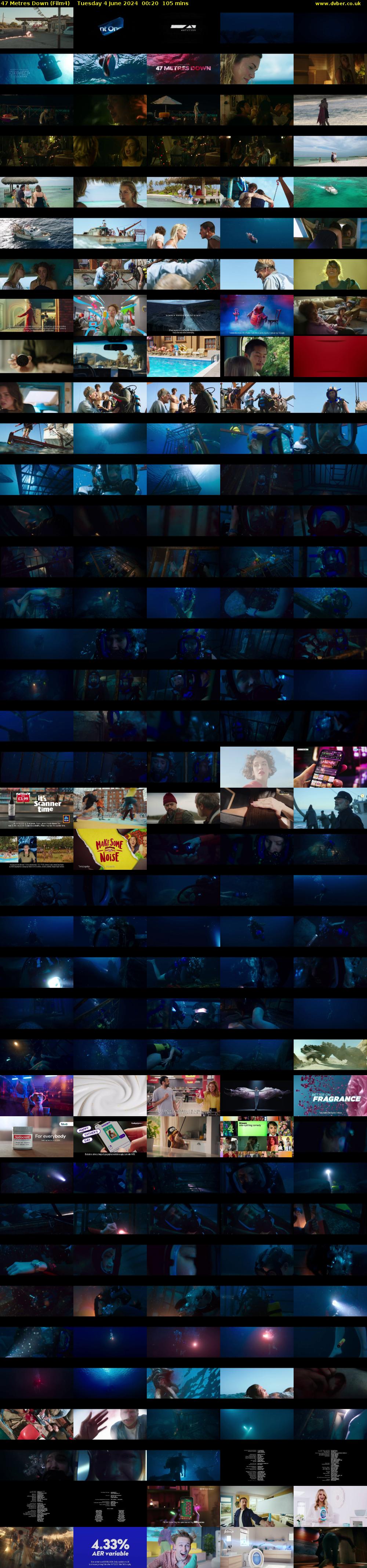 47 Metres Down (Film4) Tuesday 4 June 2024 00:20 - 02:05