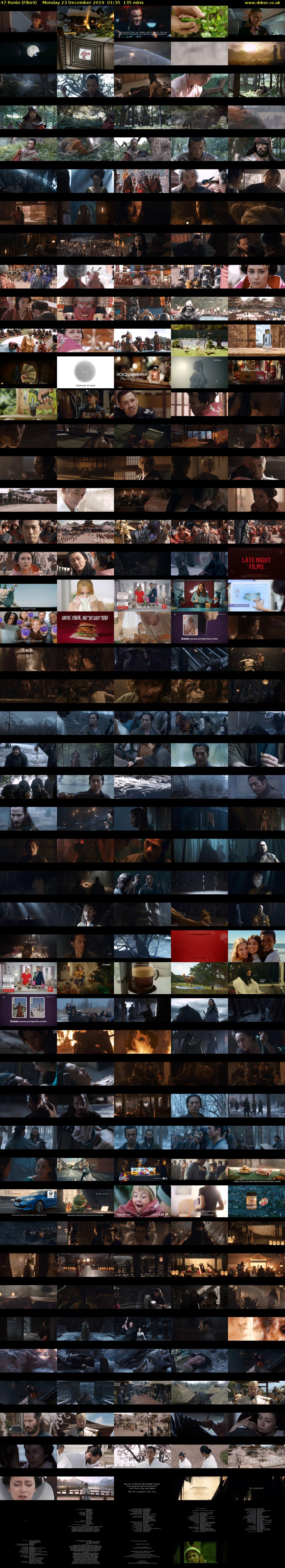 47 Ronin (Film4) Monday 23 December 2019 01:35 - 03:50
