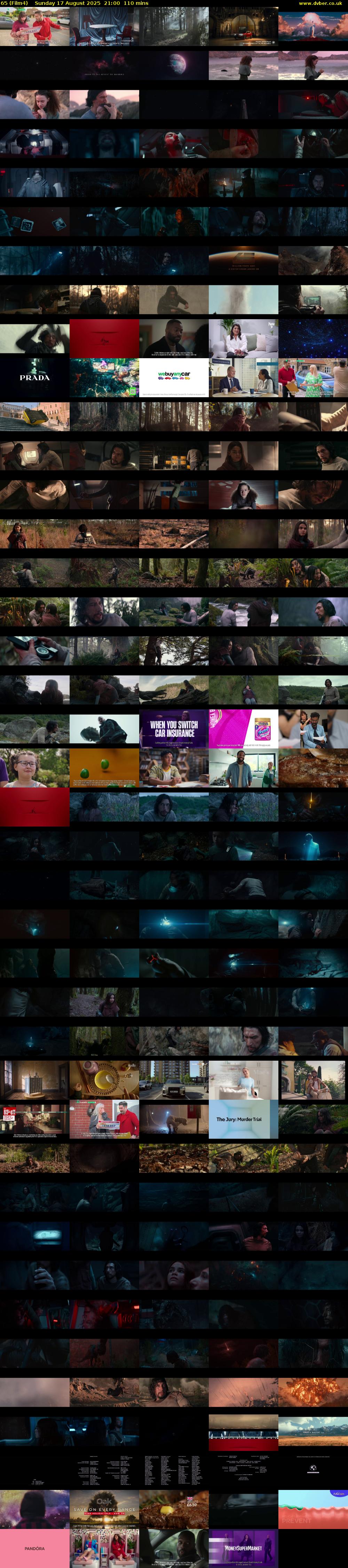 65 (Film4) Sunday 17 August 2025 21:00 - 22:50