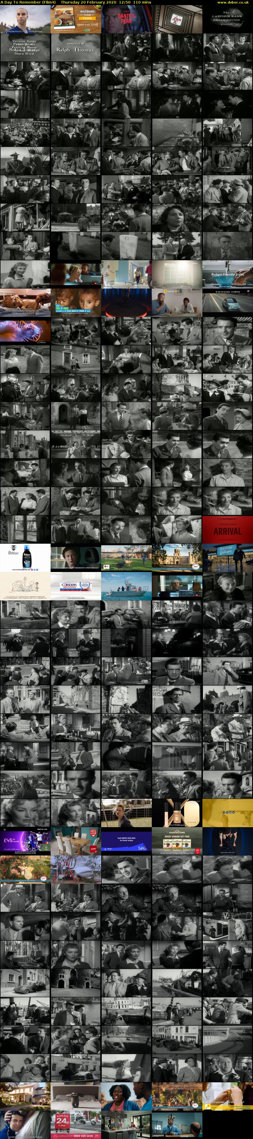 A Day To Remember (Film4) Thursday 20 February 2020 12:50 - 14:40