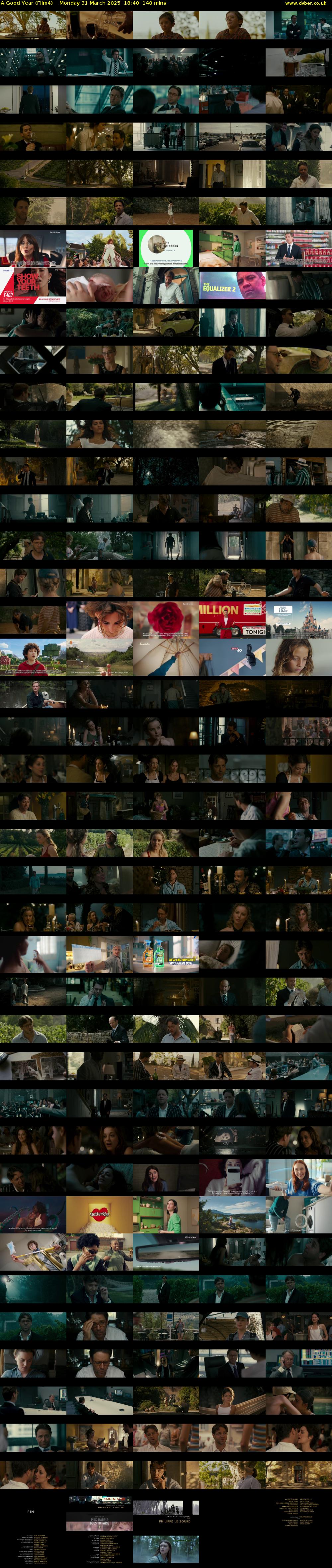 A Good Year (Film4) Monday 31 March 2025 18:40 - 21:00