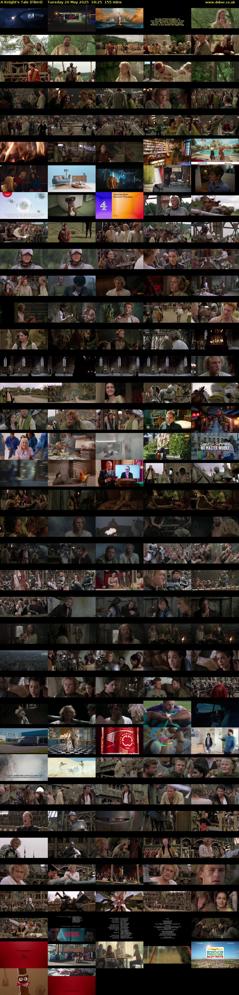 A Knight's Tale (Film4) Tuesday 20 May 2025 18:25 - 21:00