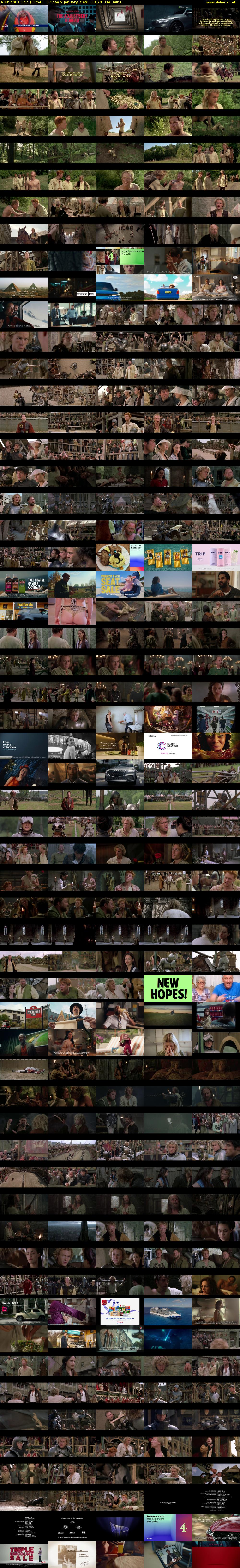 A Knight's Tale (Film4) Friday 9 January 2026 18:20 - 21:00