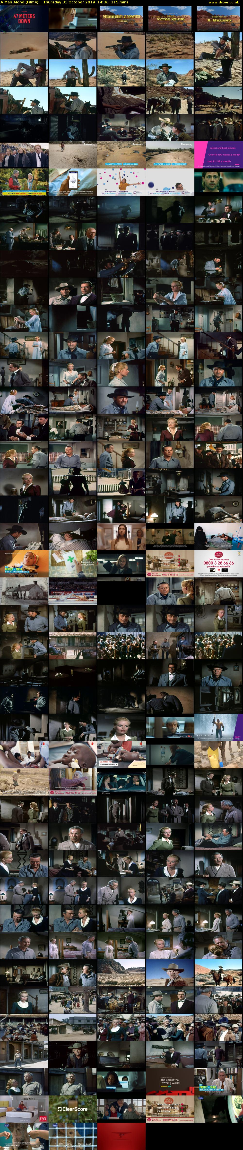 A Man Alone (Film4) Thursday 31 October 2019 14:30 - 16:25