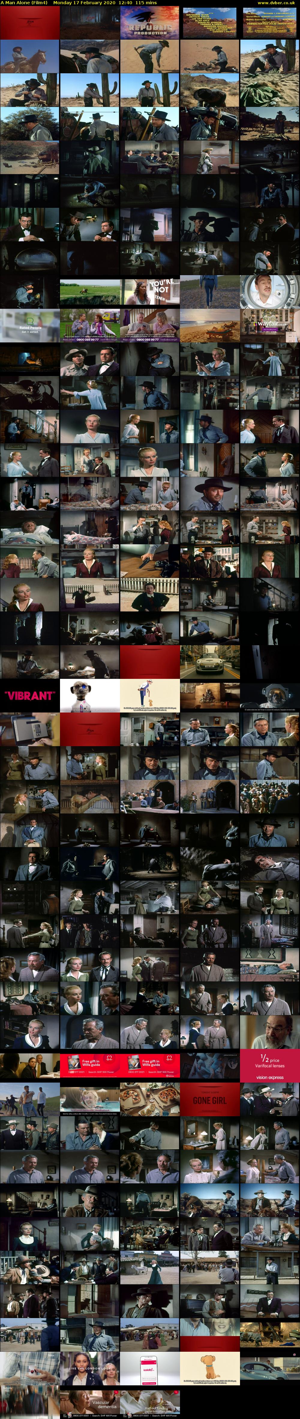 A Man Alone (Film4) Monday 17 February 2020 12:40 - 14:35