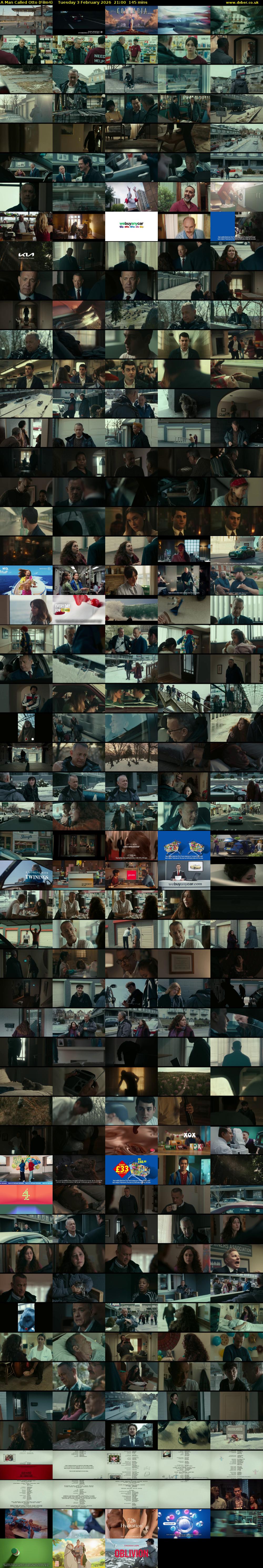 A Man Called Otto (Film4) Tuesday 3 February 2026 21:00 - 23:25