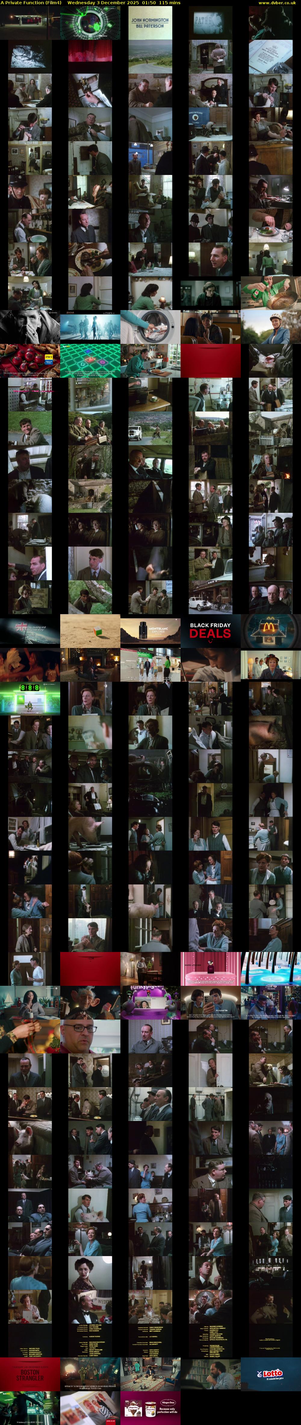 A Private Function (Film4) Wednesday 3 December 2025 01:50 - 03:45