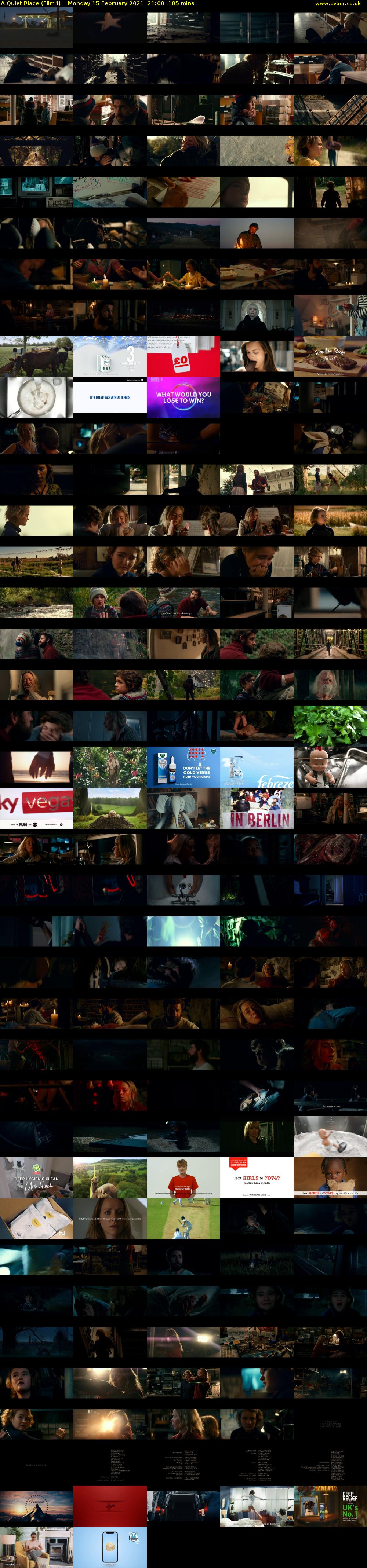 A Quiet Place (Film4) Monday 15 February 2021 21:00 - 22:45