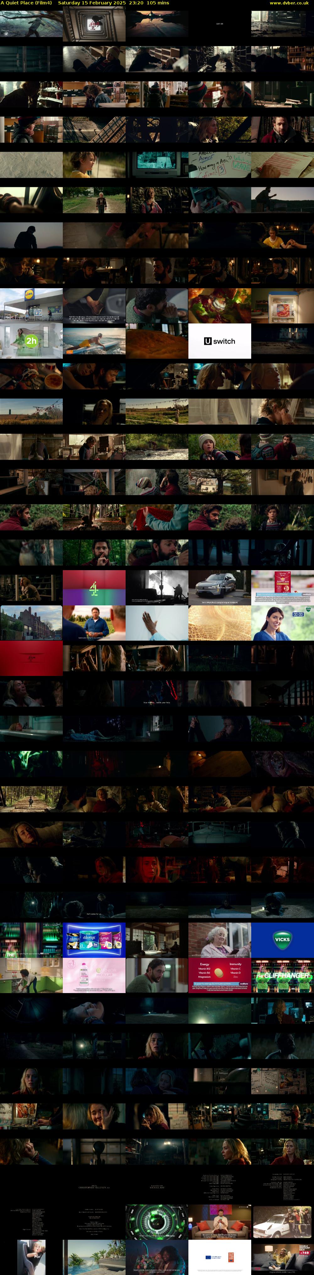 A Quiet Place (Film4) Saturday 15 February 2025 23:20 - 01:05