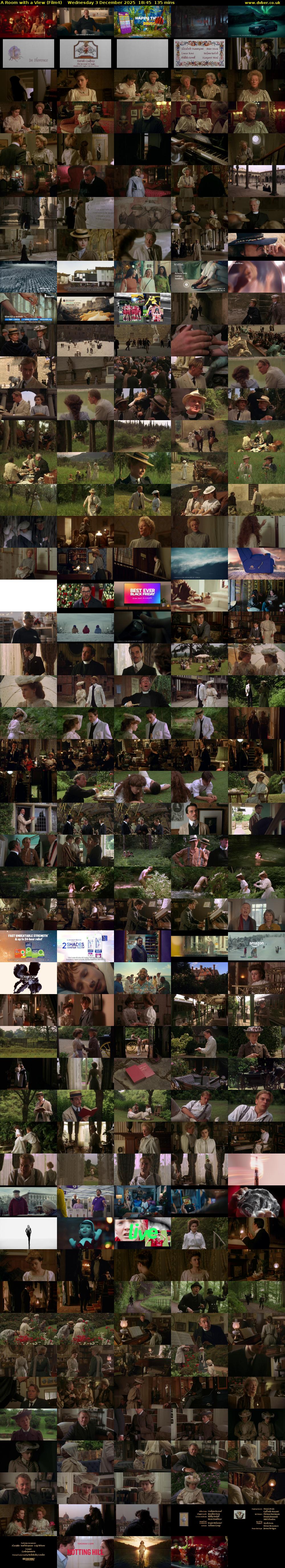 A Room with a View (Film4) Wednesday 3 December 2025 18:45 - 21:00