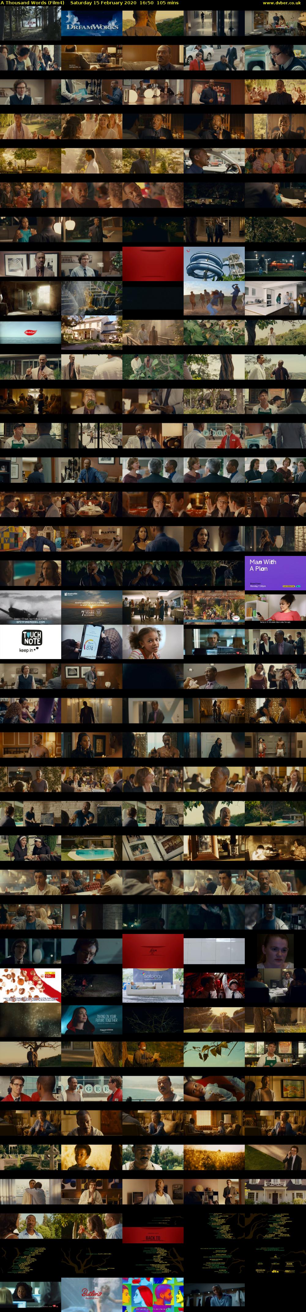 A Thousand Words (Film4) Saturday 15 February 2020 16:50 - 18:35