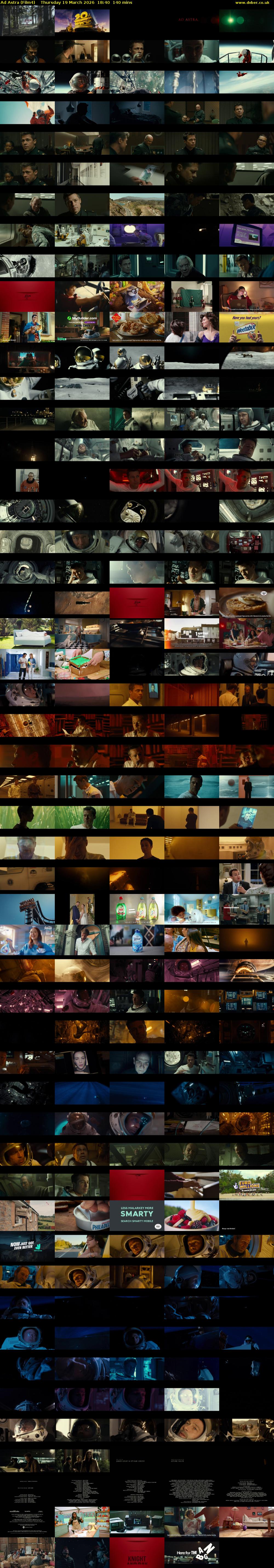 Ad Astra (Film4) Thursday 19 March 2026 18:40 - 21:00