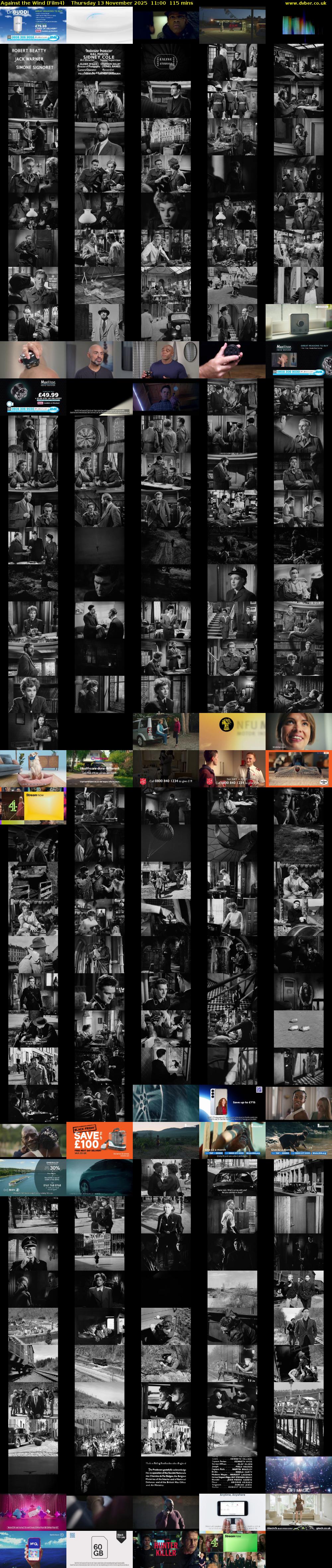 Against the Wind (Film4) Thursday 13 November 2025 11:00 - 12:55