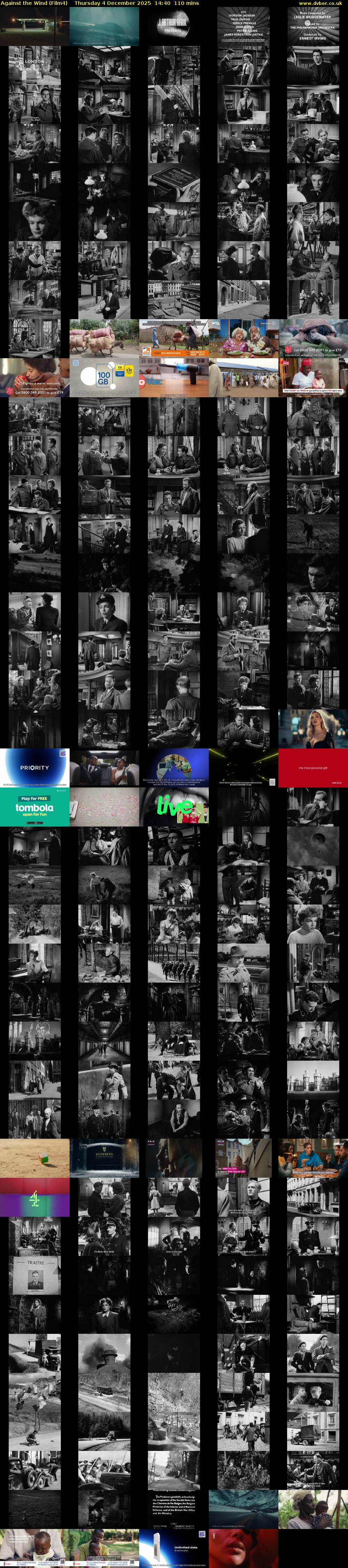 Against the Wind (Film4) Thursday 4 December 2025 14:40 - 16:30