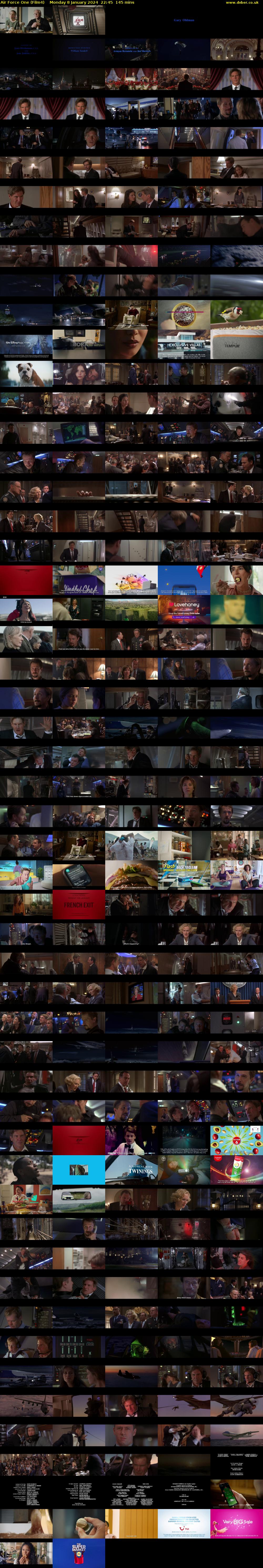 Air Force One (Film4) Monday 8 January 2024 22:45 - 01:10