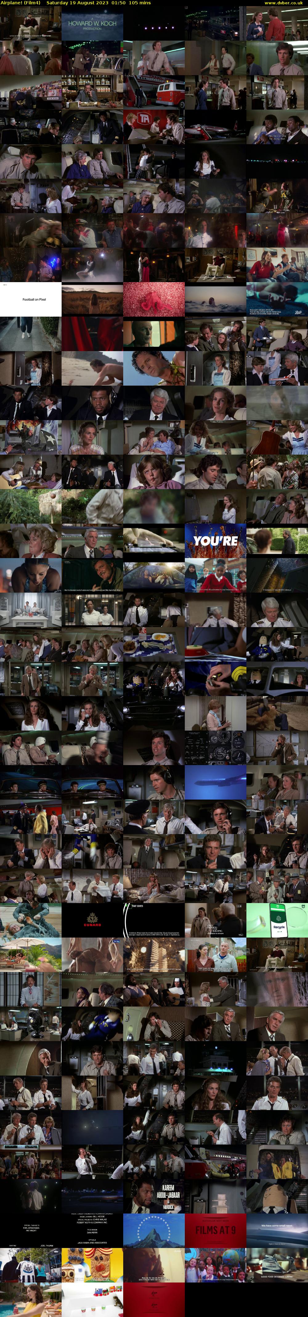 Airplane! (Film4) Saturday 19 August 2023 01:50 - 03:35