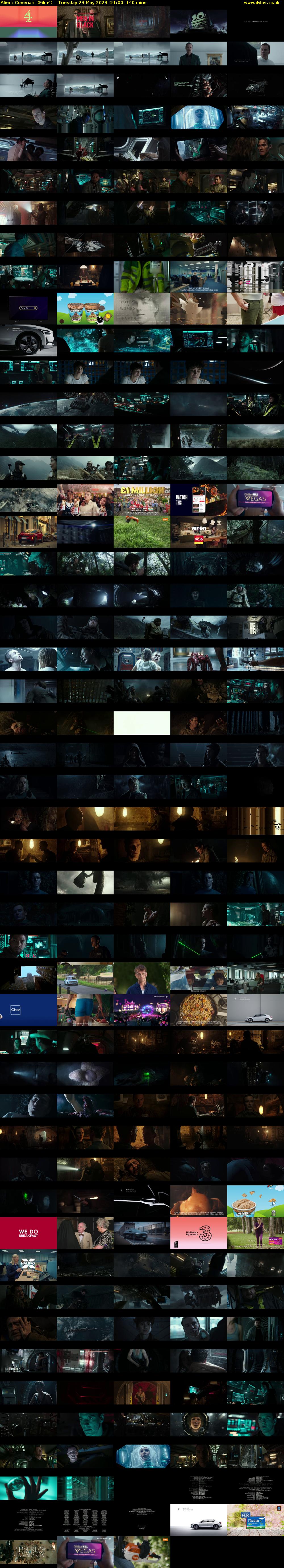 Alien: Covenant (Film4) Tuesday 23 May 2023 21:00 - 23:20