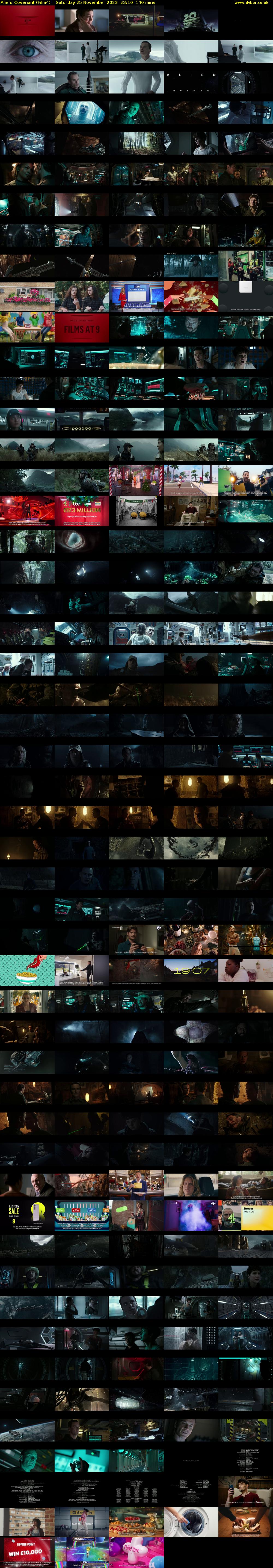Alien: Covenant (Film4) Saturday 25 November 2023 23:10 - 01:30