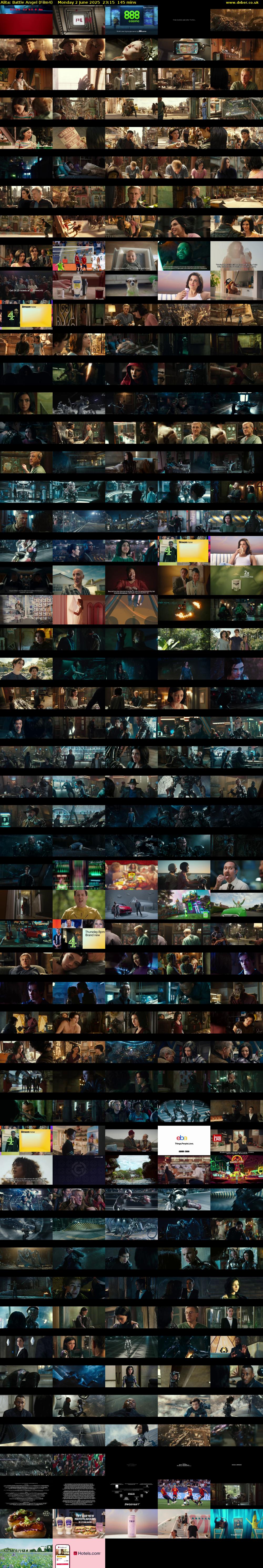Alita: Battle Angel (Film4) Monday 2 June 2025 23:15 - 01:40