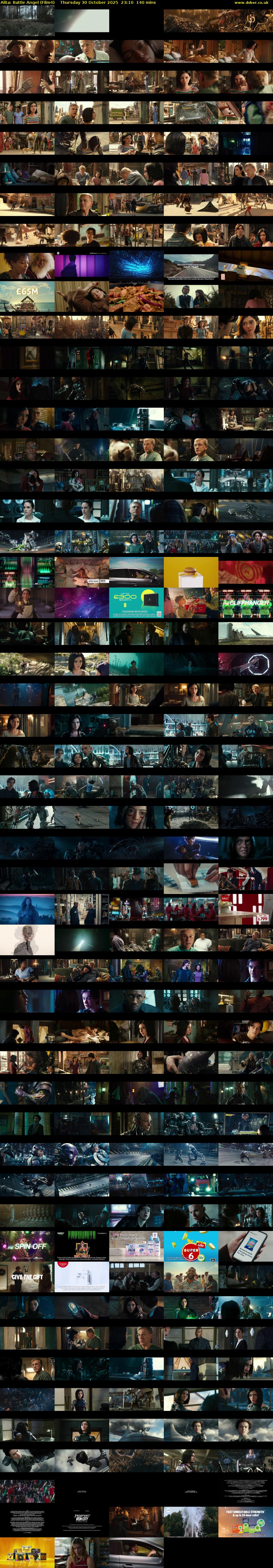 Alita: Battle Angel (Film4) Thursday 30 October 2025 23:10 - 01:30