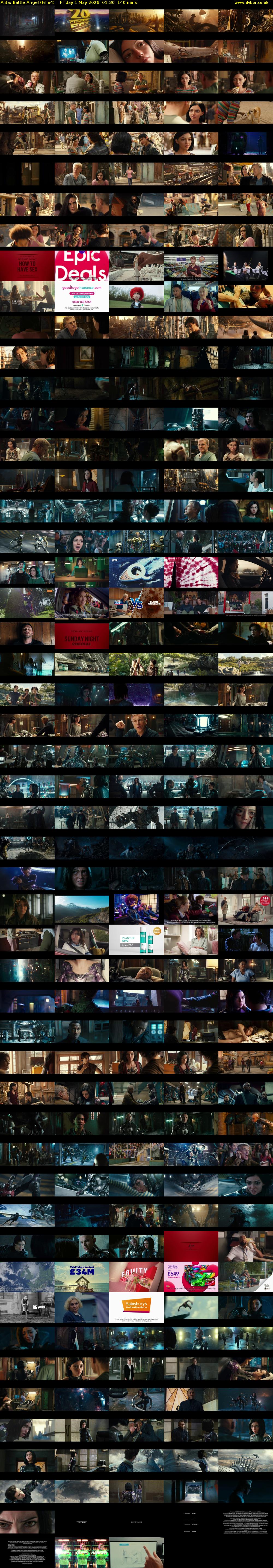 Alita: Battle Angel (Film4) Friday 1 May 2026 01:30 - 03:50