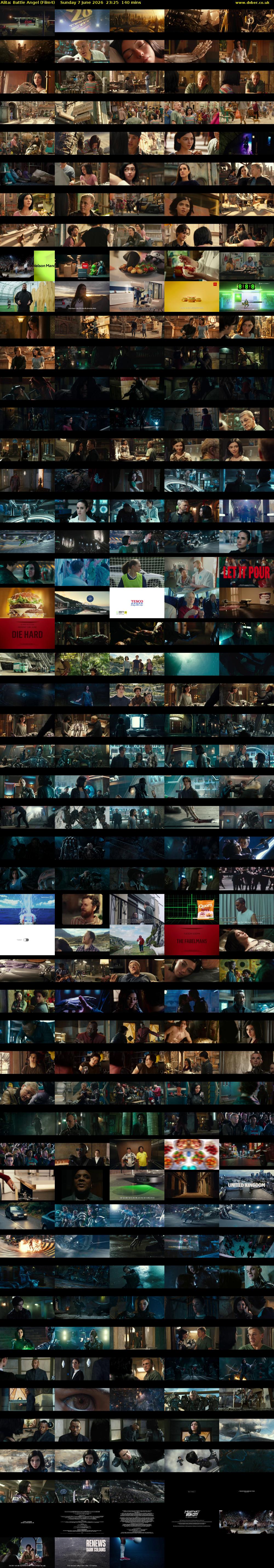 Alita: Battle Angel (Film4) Sunday 7 June 2026 23:25 - 01:45