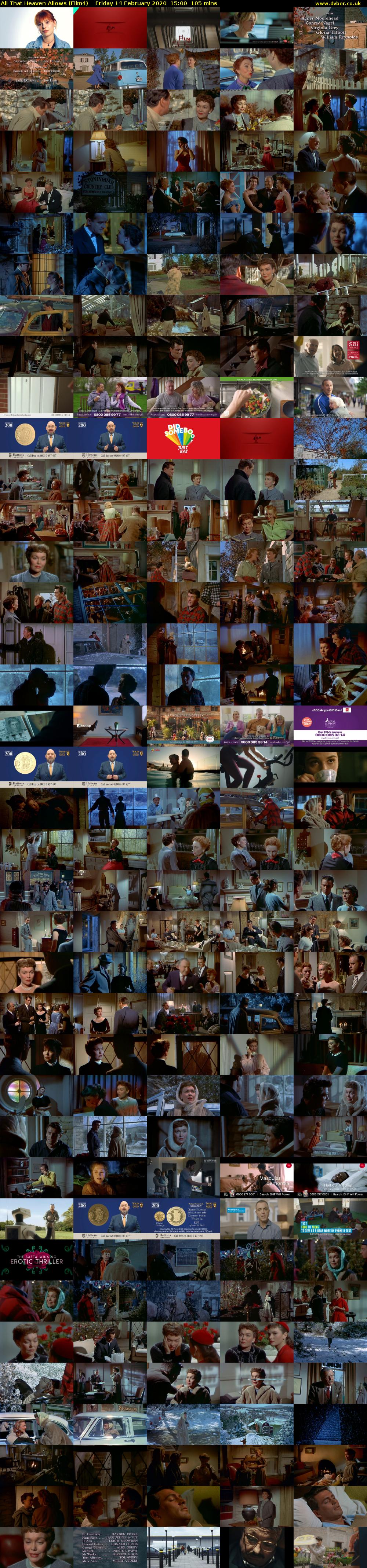 All That Heaven Allows (Film4) Friday 14 February 2020 15:00 - 16:45