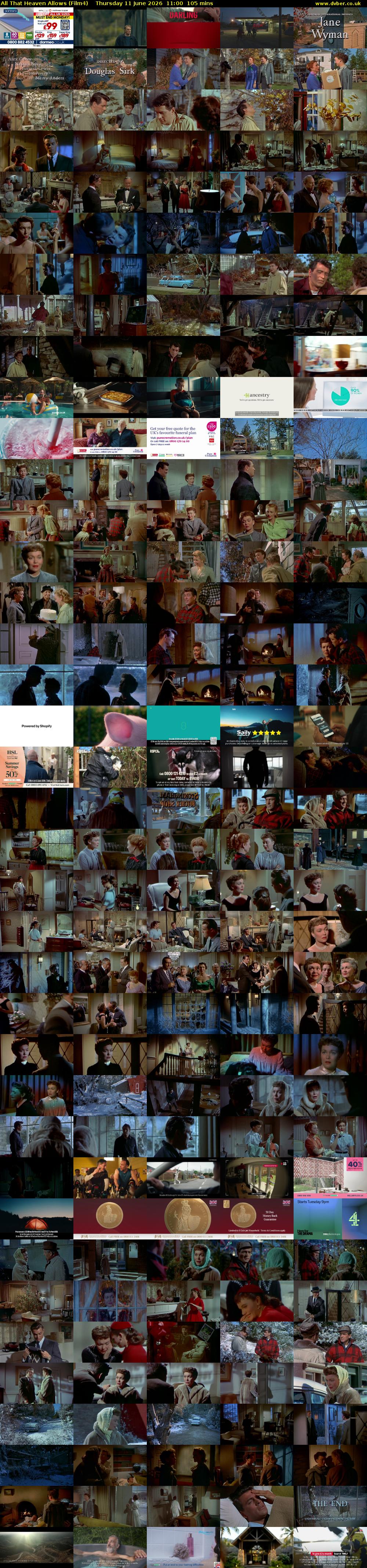 All That Heaven Allows (Film4) Thursday 11 June 2026 11:00 - 12:45